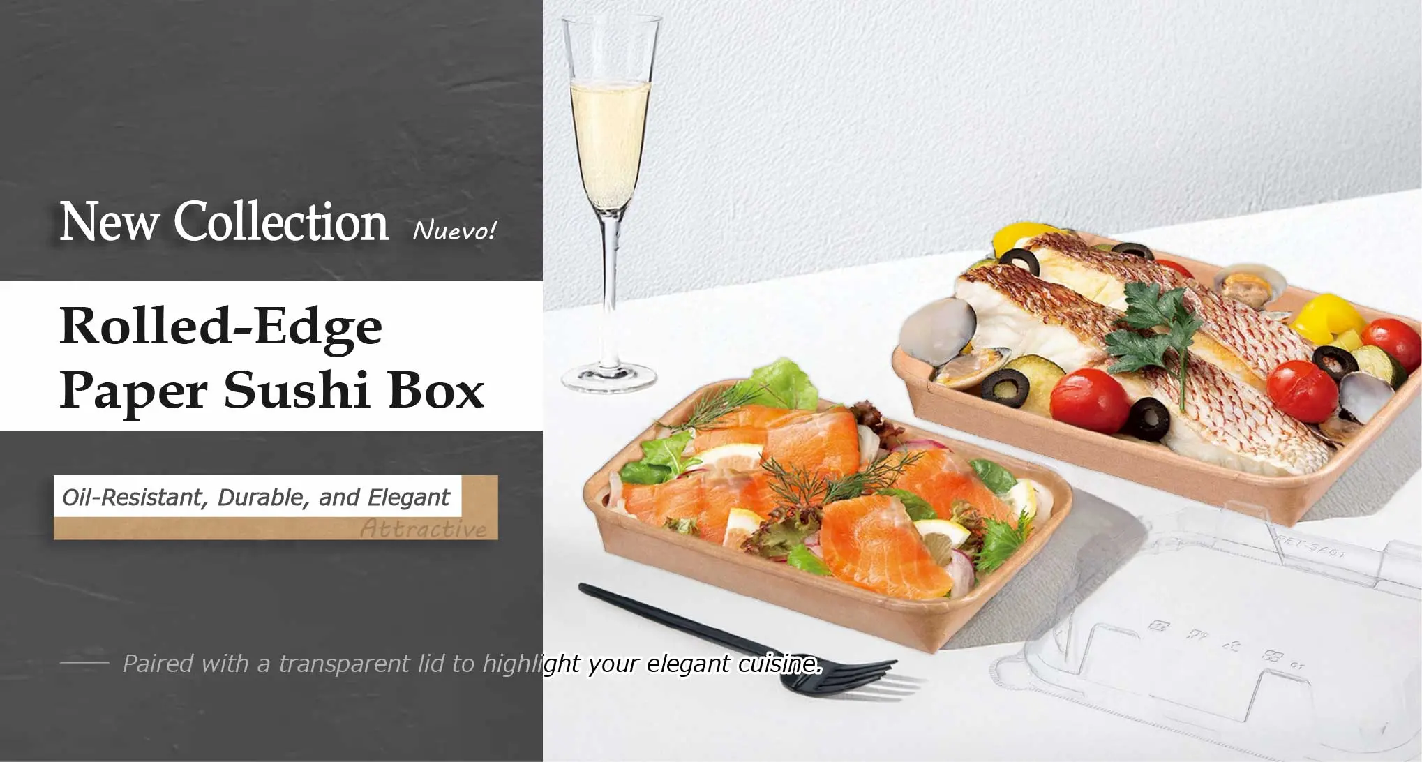 New Launch: Rolled-Edge Paper Sushi Box